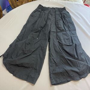 Anthropologie Dark Grey Parachute Pants Size Small